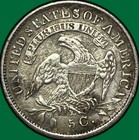 1837 Small 5 Capped Bust Half Dime Choice Extremely Fine Xf  Coin  29870