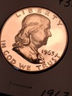 1963 Proof Franklin Silver Half Dollar  lot  6082 
