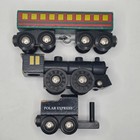 The Polar Express Train Engine W  Passenger Car - Brio 33426 Wooden Railway