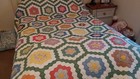 Quilt 107 X 82 Absolutely Beautiful Hand Stitched No Tears  Frays Or Stains
