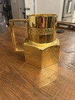 Set Of 3 Cragar Chug-a-lug Mugs Rare Gold 