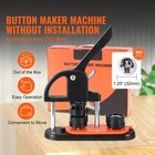 Uimoso Button Maker Machine Pin Badge Maker 1 25  500 Button Parts circle Cutter