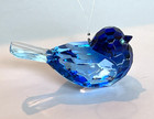 Ganz Crystal Expressions 2-tone Dark light Blue Bird Ornament Acrylic 3 1 4 