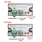 Ac Dc 110v 220v Digital Display Potentiometer 10k 100k Adjustable Resistance