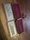 Vintage Charge Plate Case Holder Early Credit Card Velvet Lined Metal Retro Old