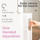 Retractable Baby Gate Perma Child Safety 41  Tall X 71  Wide  White 