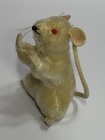 Vintage Steiff Mohair Small White Mouse Pieps  W red Eyes - No Tags - As Is