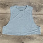 Lululemon All Yours Crop Tank Top Train Rhino Grey Size 6