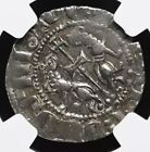 Armenia 1198-1219 Ad  Levon I Silver Tram Knights Templar Crusaders Coin  Ngc Au