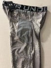 Under Armour Gray white Compression Pants leggings  New W tags 1379825