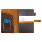Handmade Leather Journal Cover For Moleskine Large Notebook  5 x8 25   Pen Holde