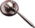 Handmade Wood Gavel Set With Block Sturdy Ergonomic Handle Great Sound 10 35    