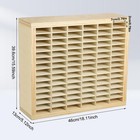 Doublefill Wooden Marker Organizer 360 Marker Storage Art Pens Storage Rack
