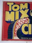 Original  28x41 5 1937 Tom Mix Circus Poster Circus Elephant Central Show Ptg Co