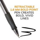 Black Ballpoint Pens Bold Point 1 6mm 4 Count Pack Retractable Ballpoint Pens