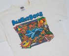 Vintage 90s Albertsons T-shirt Size L Snack Promo Beach Blast Distress Tultex