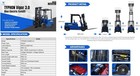 Electric Forklift 1 5 Ton Rated Capacity Lifter Truck W Side Shift Brand New Usa