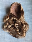 American Girl Lila Wig B Golden Brown Curly Hair Doll Custom Replacement