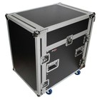 Prox T-12mrss13ult Flight Case With Laptop Shelf And Casters For 12u Rack X 13u