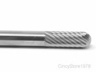 Sc1s Cylindrical 1 4  Carbide Burr Bur Tool Die Grinder Bit 1 4  Shank