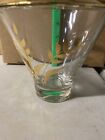 Midcentury Modern Glass Ice Bucket With Lid Barware Gold Guilding And Trim
