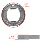 Rear Brake Shoes For Yamaha Yz465 Yz490 1981 1982 1983 84 85 86 1987 88 89 1990