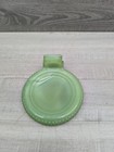 Vintage Pennsylvania Rubber Co Tire Advertising Ashtray Coaster Glass  green 