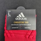 Adidas Creator 365 Crew Socks Red White Size L Maximum Cushioned Aeroready