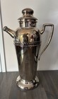 Antique Silver Plated Cocktail Pitcher  Forbes Silver Co  13    Tall W  6 Glasses