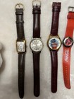 7 Coca-cola Vintage Watch Bundle   Polar Bear -watches Not Tested   Need Battery