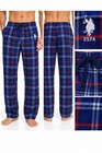 U s  Polo Assn  Sleepwear Mens M Blue Plaid Pajama Pants Lounge Sleepwear  dk 