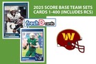 2025 Score Nfl Washington Commanders Team Set Jayden Daniels Terry Mclaurin