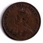 Canada 1923 1c One Small Semi Key Date Cent Copper Coin King George V F-12