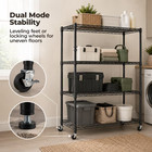 4-tiers Metal Storage Rack Wire Shelving Unit Heavy Duty Storage Shelves
