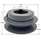 Ak24-1 Sheaves v Belt Pulley 1 Inch Bore 2 45  Od motor Pulley Cast Iron