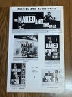 Vintage The Naked   The Dead Pressbook  1958  - Movie Promotion