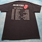 Rolling Stones Zip Code Usa Tour 2015 Black T-shirt Tongue Logo Tour Dates