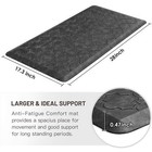 Wiselife Kitchen Mat And Rugs Cushioned Anti Fatigue Floor Mat 17 3 x28   Thi   