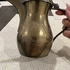 Vintage Middle Eastern Dallah Arabic Brass Coffee Pot Or Teapot