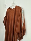 Adult Faux Suede Custom Made Beaded Native American Costume Indian Dress Med lg