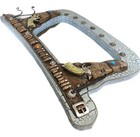Western Dual Pistols In Holster Faux Tooled Leather Wall Mirror W  Towel Hooks
