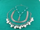 Vintage Women s Fashion Jewelry Napier Earrings Steel Bead Faux Pearl Necklaces 