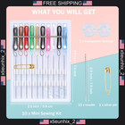 Mini Sewing Kits 14 Boxes Pre-threaded Needles For Travel   Diy
