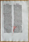 Huge Extraordinary Early Incunable Leaf Antonius Florentinus Koberger  a  1477