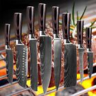 8 Pcs Kitchen Knives Set Japanese Meat Cleaver Stainless Steel Chef s Knife Gift