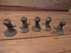 Vintage Lot 1900 s Solid Brass Floor Mount Door Stoppers