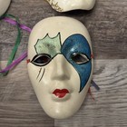 Lot Of 4 Vintage Ceramic Wall Masks Mardi Gras New Orleans  4 