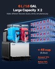 Vevor Slushie Machine No Ice Needed Frozen Drink Maker Dual 6l 1 6 Gal Tanks