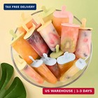 Wmkgg Popsicles Molds Set  6 Pcs Ice Pop Mold homemade Ice Cream Mould With Stic