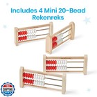 Hand2mind 20-bead Wooden Rekenrek Abacus  Colored Abacus For Kids Math  Woode